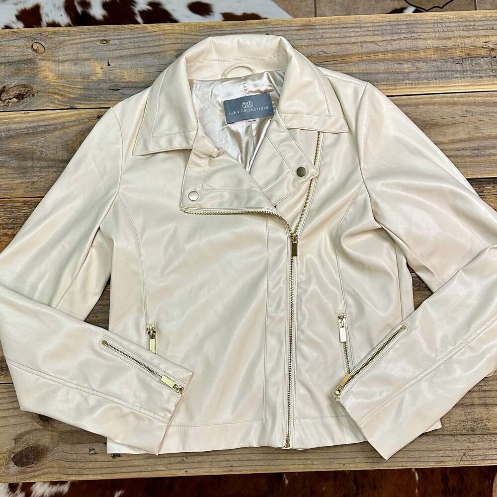 Tart Collections Mila Leather Jacket Size L - EUC - SOLD OUT Retail $218